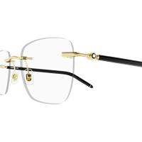 Napoli - Corso Giuseppe Garibaldi 197 - Montura de gafas Montblanc Hombre MB0274O001-GOLD-BLACK-TRANSPARENT53 - MB0274O001-GOLD-BLACK-TRANSPARENT53